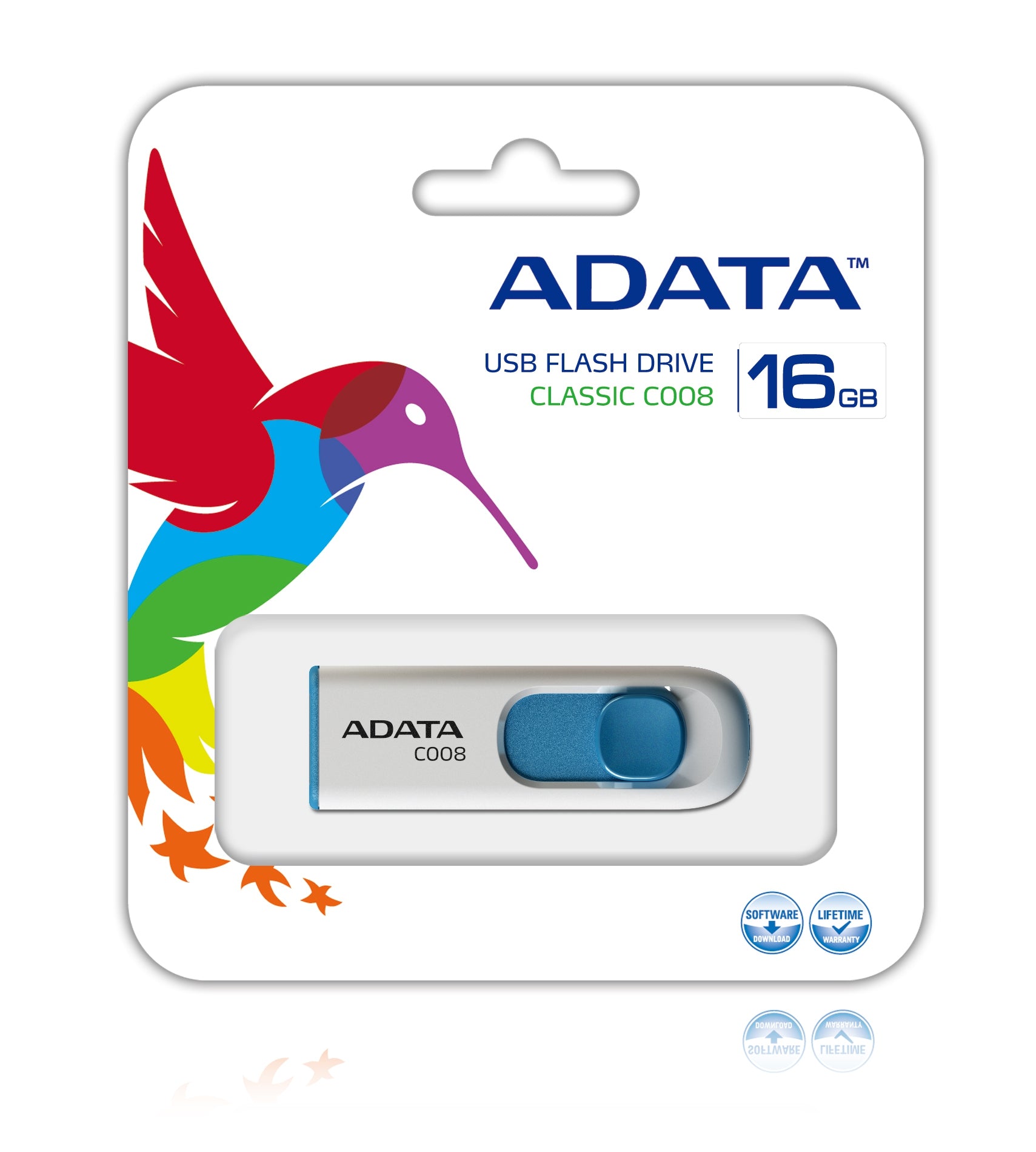 Memoria Usb Adata C008 Color Blanco 16 Gb 2.0