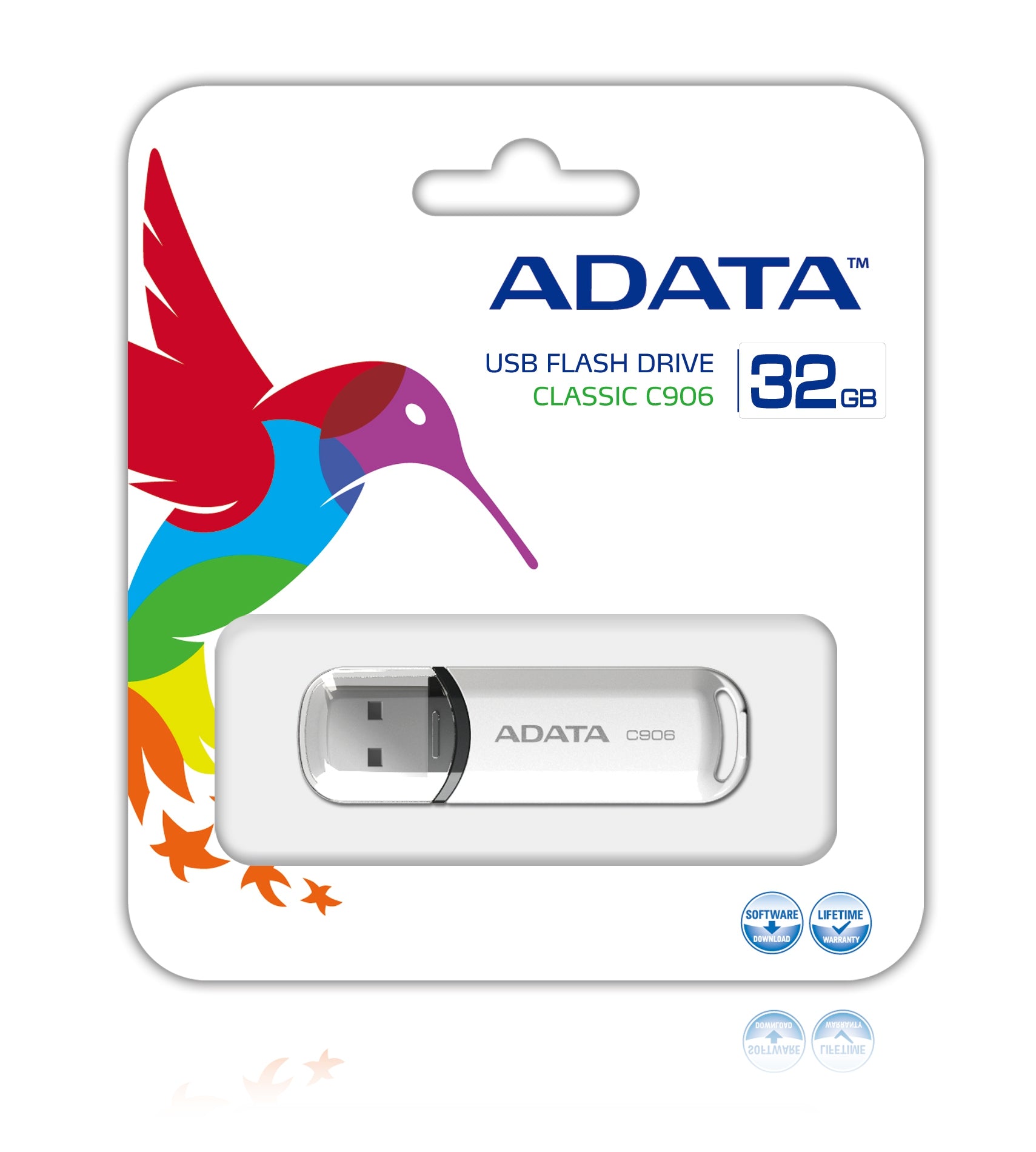 Memoria Usb Adata Ac906-32G-Rwh Color Blanco Gb