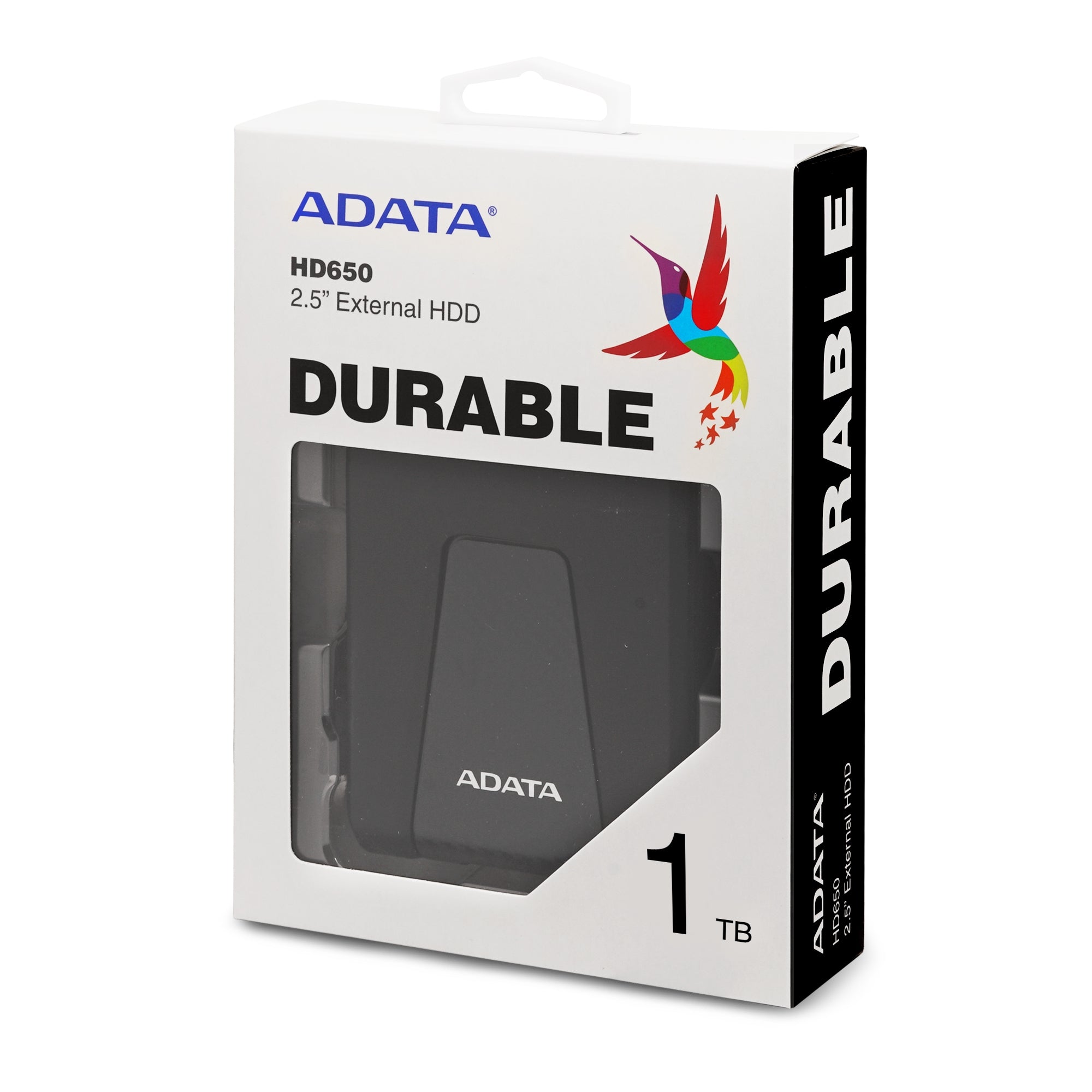 Disco Duro Externo Adata Hd650 1 Tb Usb 3.2 (Usb 3.1 3.0 2.0) 2.5 Pulgadas Negro