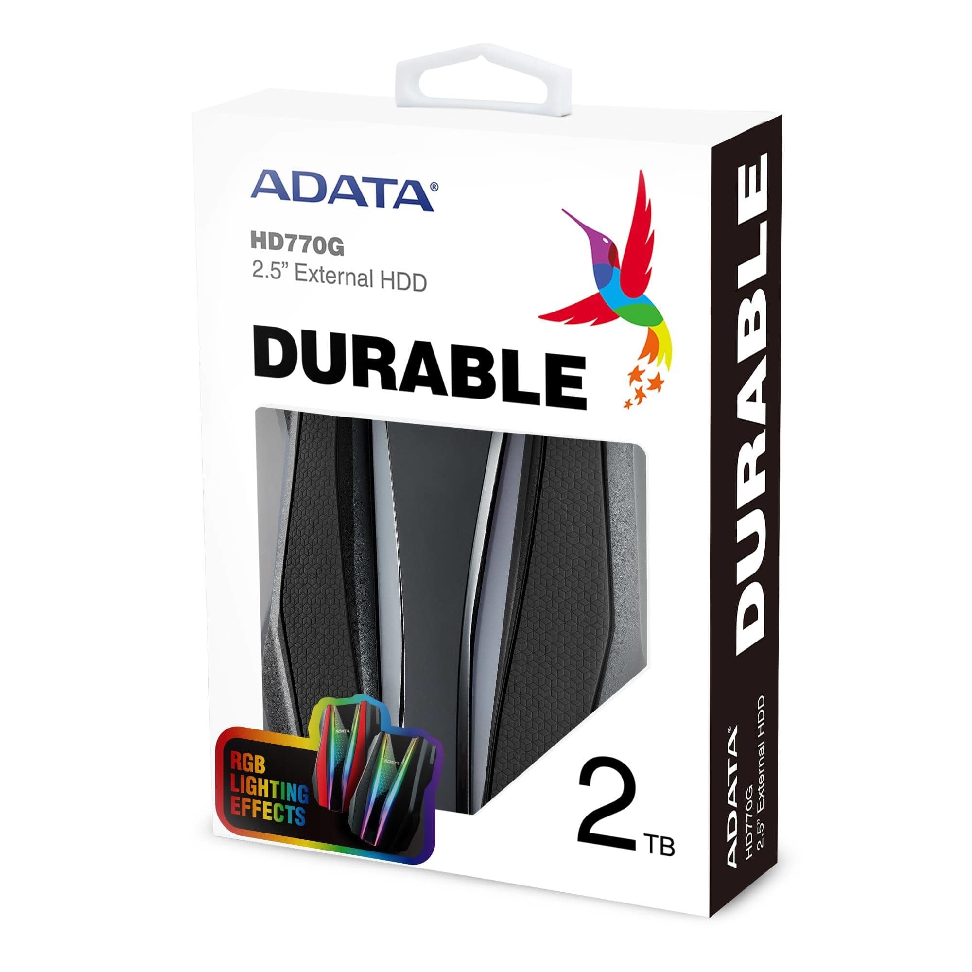 Disco Duro Externo Adata Hd770G 2 Tb Usb 3.2 Gen 1 2.5 Pulgadas Negro