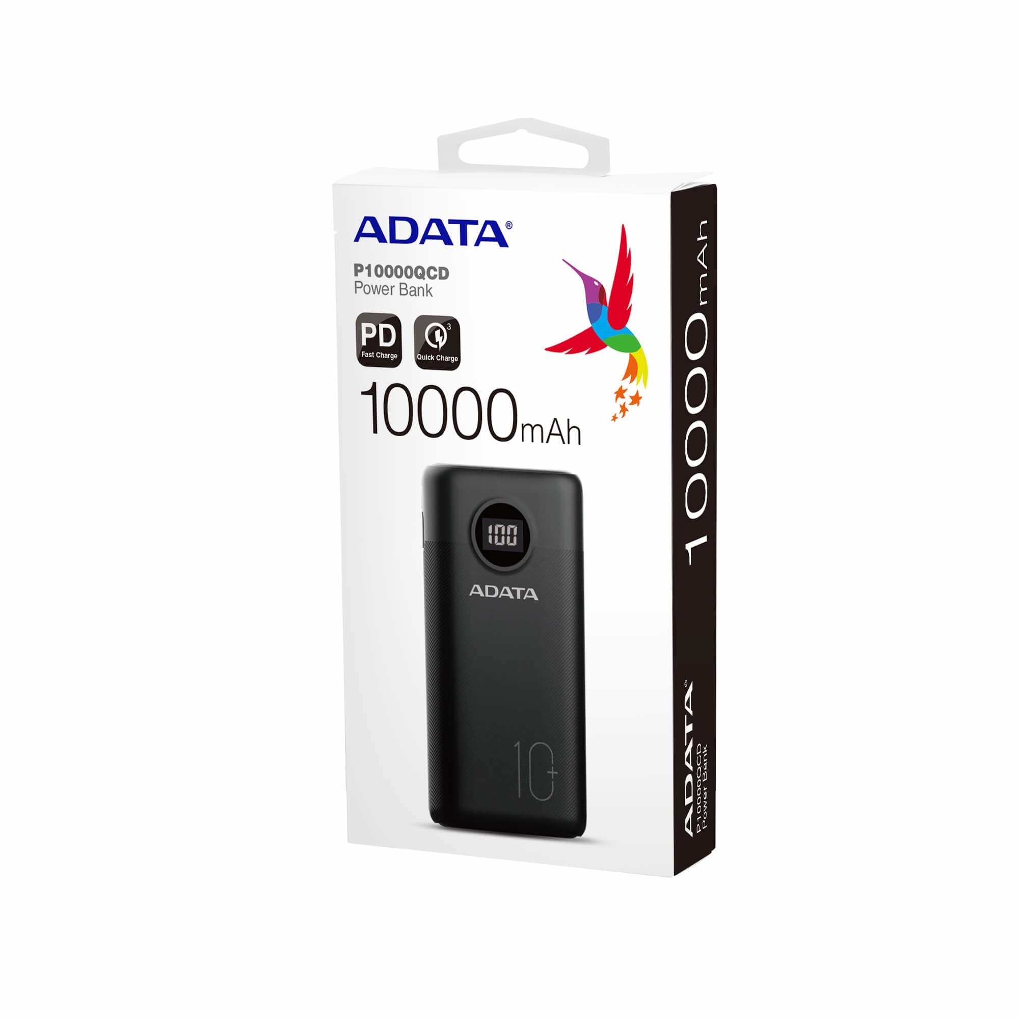 Cargador Portatil Dig Adata P10000Qcd Tipo C Negro (Ap10000Qcd-Dgt-Cbk