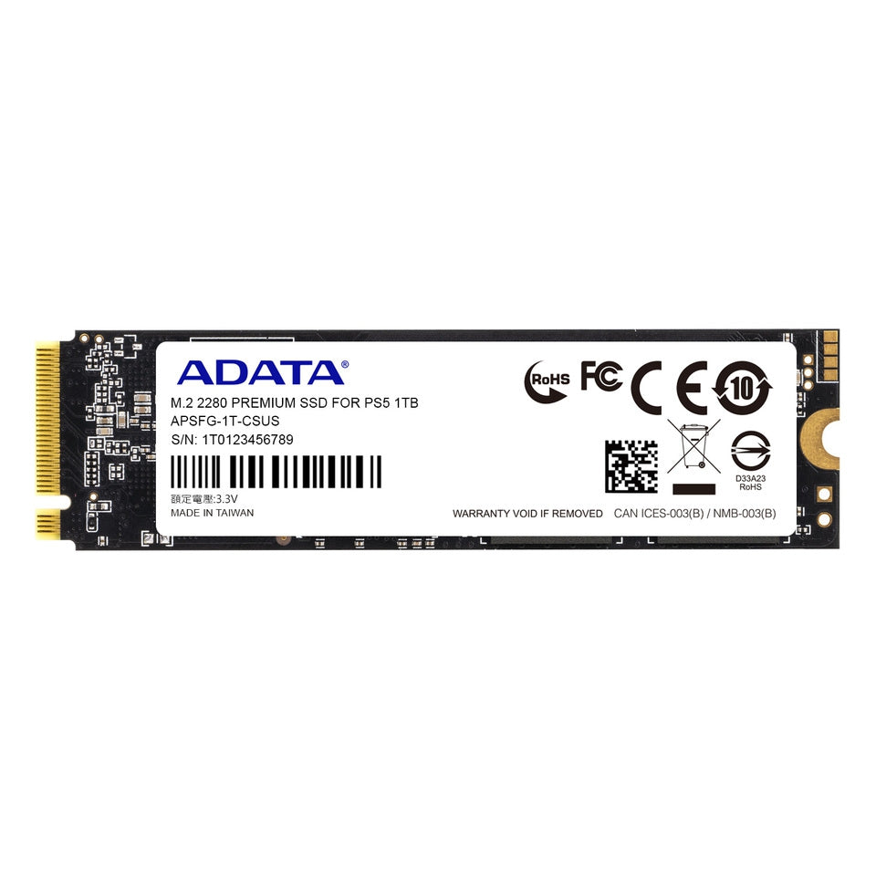 Unidad De Estado Solido Interno 1Tb Adata Premium M.2 2280 Nvme Pcie Gen 4X4 Lect. 7400 Escrit. 6800 Mbs Pc Laptop Mini Pcs Ps5 3Dnand Disipador