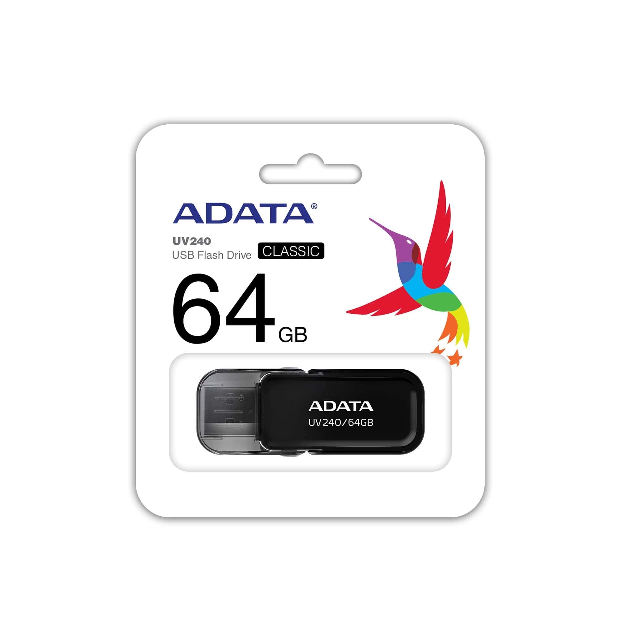 Memoria Usb Adata Auv240-64G-Rbk Negro Gb