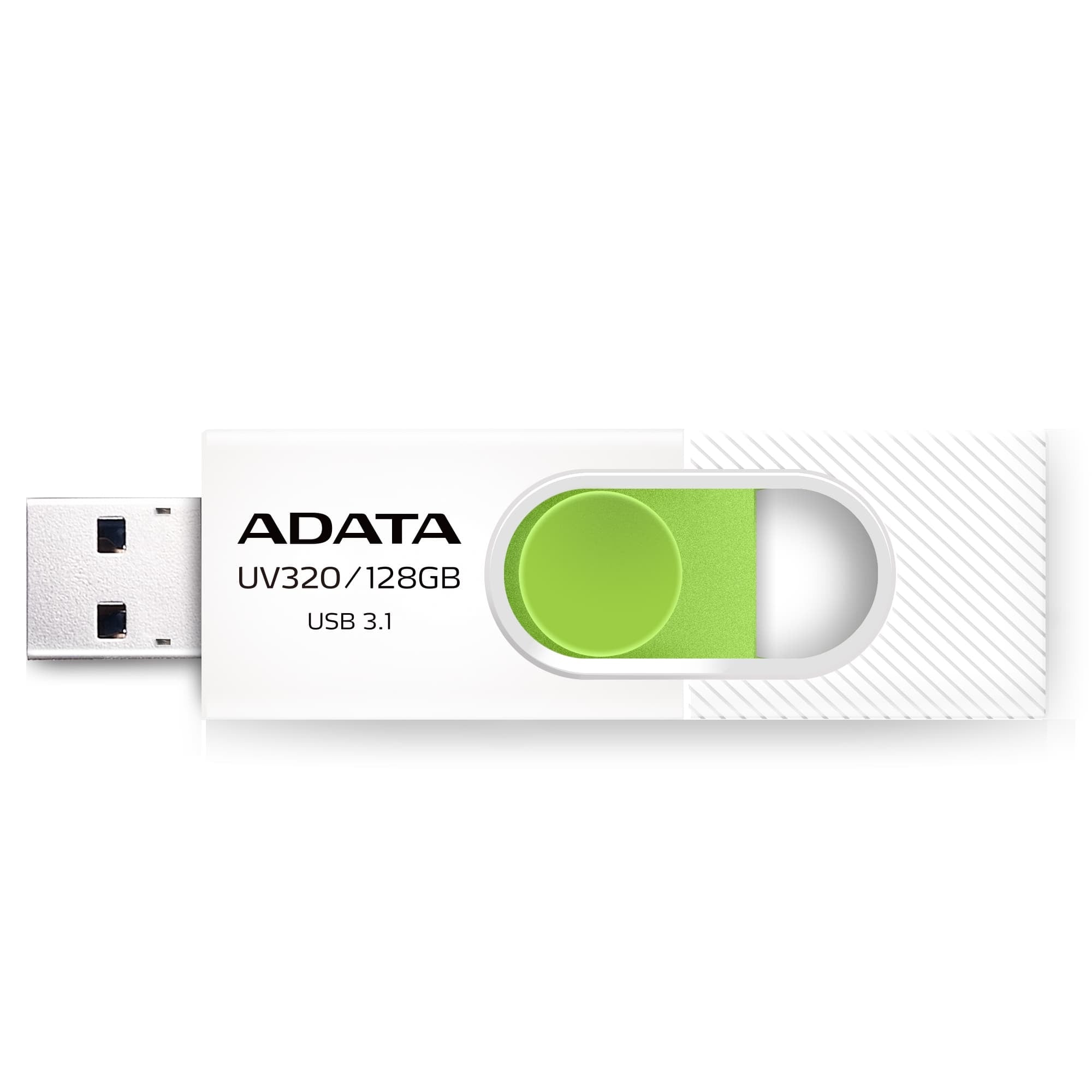 Memoria Adata 128Gb Usb 3.2 Uv320 Retractil Blanco-Verde