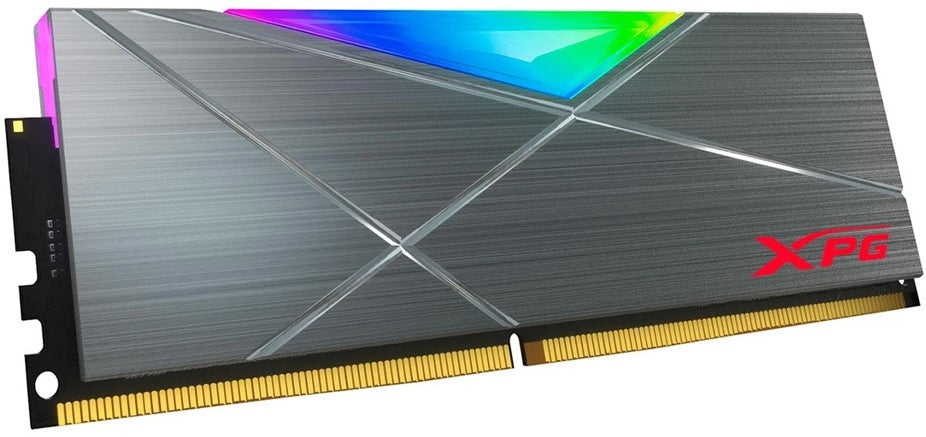 Memoria Ram Adata Spectrix D50 8 Gb Ddr4 3200 Mhz Udimm Con Iluminación Rgb. Disipador Tungsten Grey