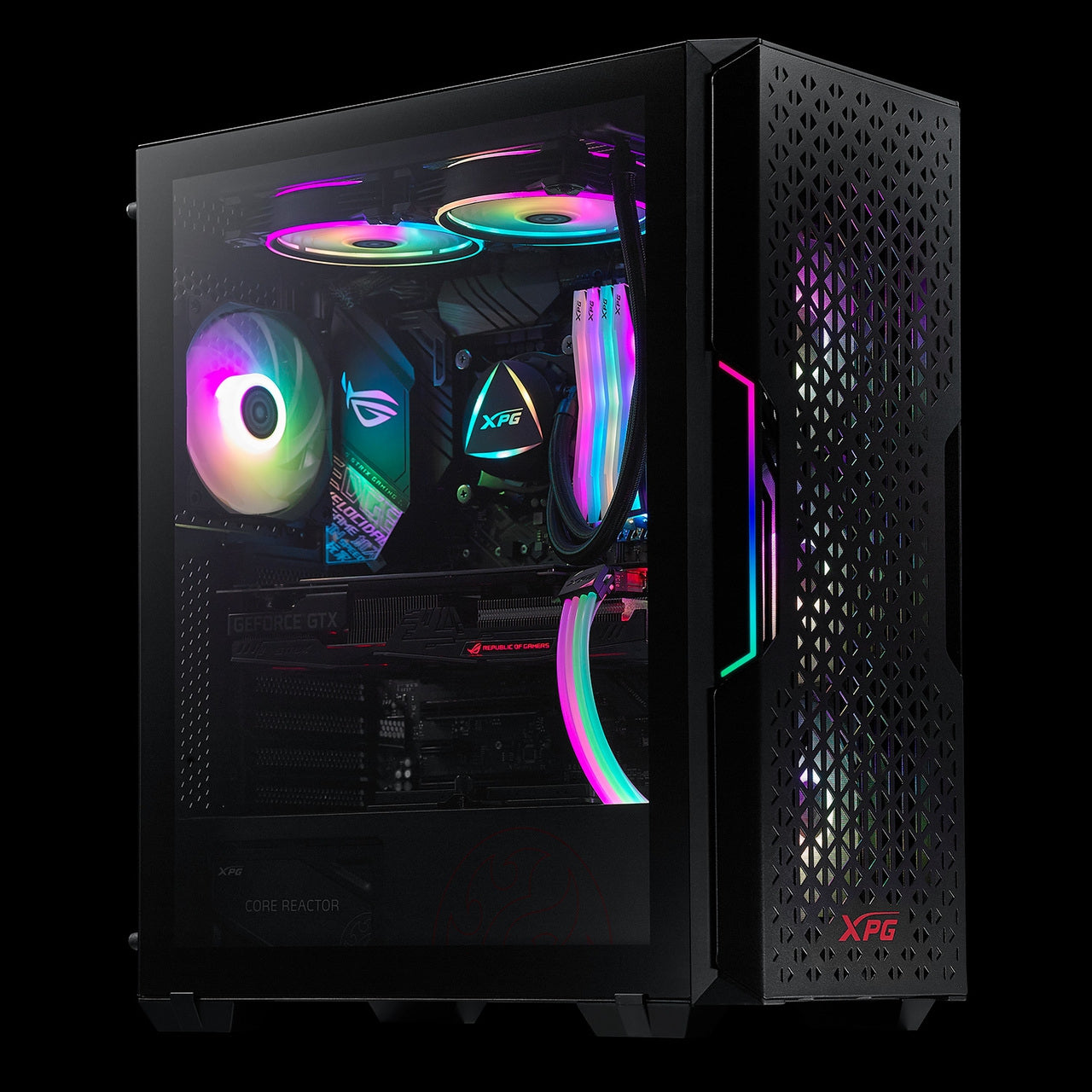 Gabinete Gamer Xpg Starkerair-Bkcww Adata Media Torre Negro