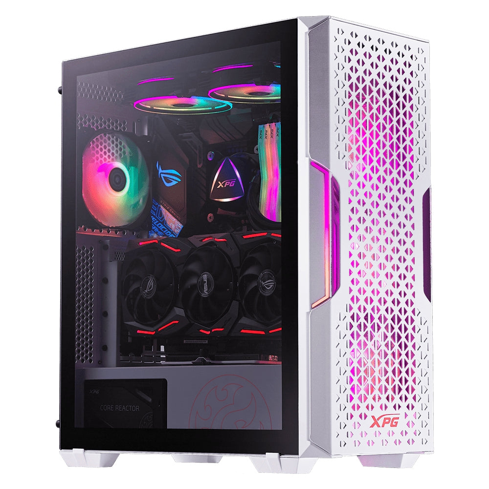 Gabinete Gamer Xpg Starker Air Adata Media Torre Color Blanco