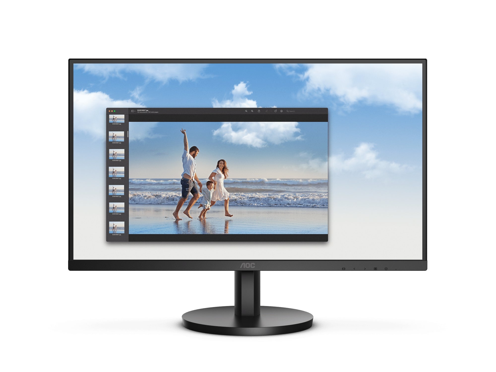 Monitor Aoc 22B3Hm 250Cd/M2 1920 X 1080 Pixeles 4Ms Negro