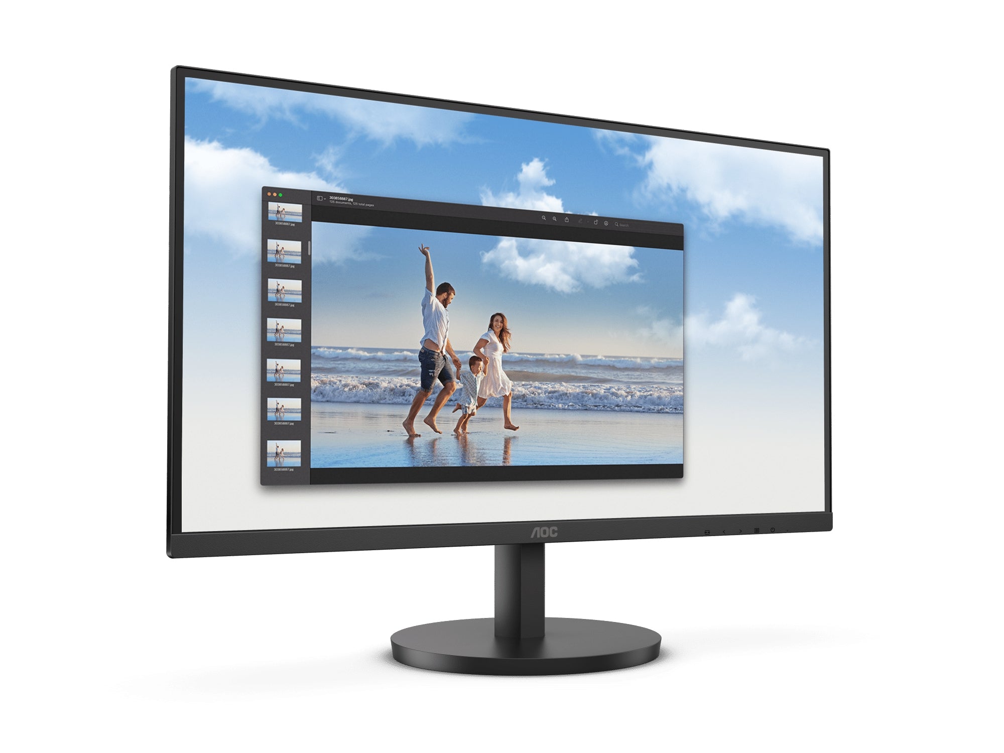 Monitor Aoc 22B3Hm 250Cd/M2 1920 X 1080 Pixeles 4Ms Negro