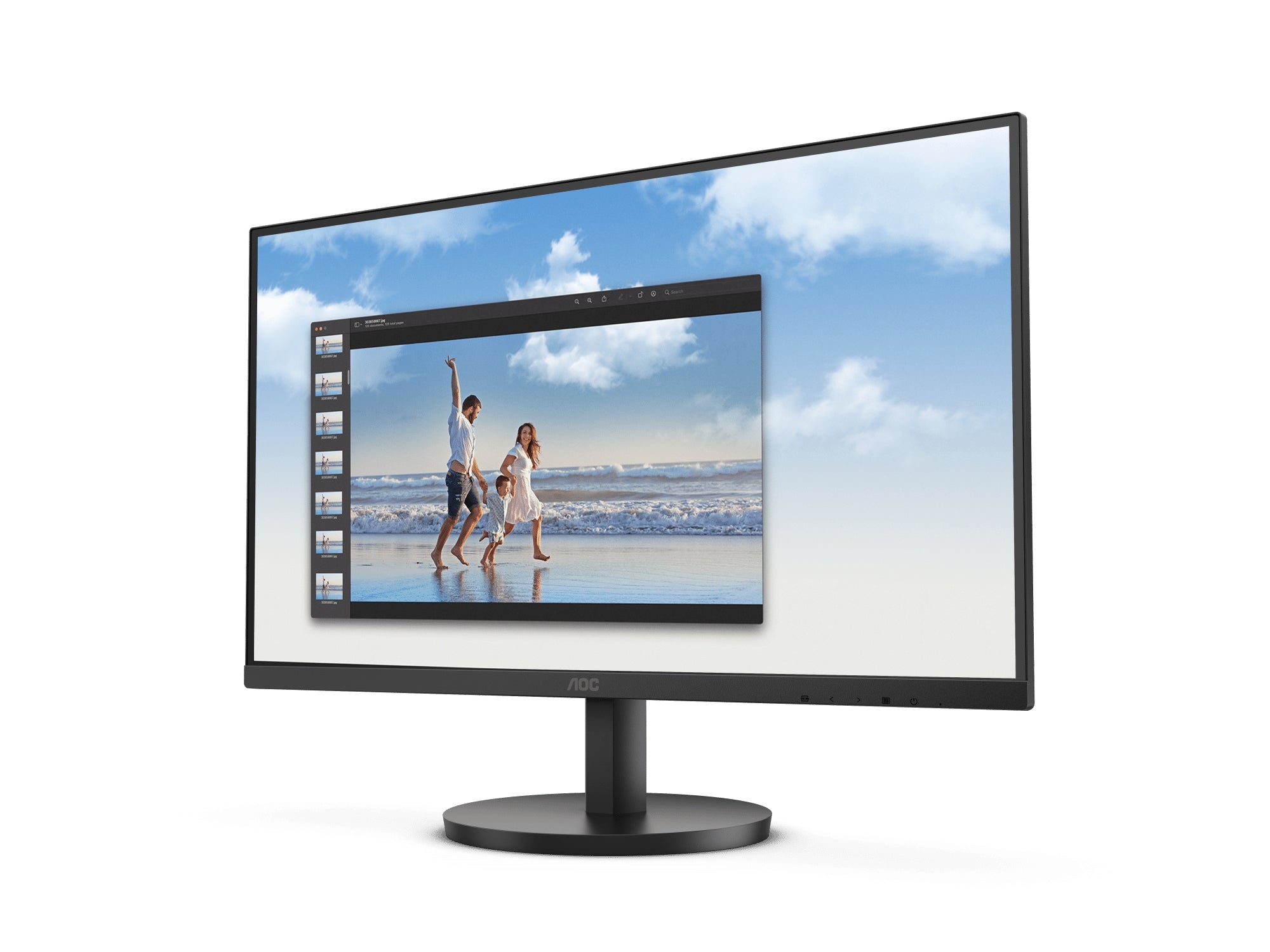 Monitor Aoc 22B3Hm 250Cd/M2 1920 X 1080 Pixeles 4Ms Negro