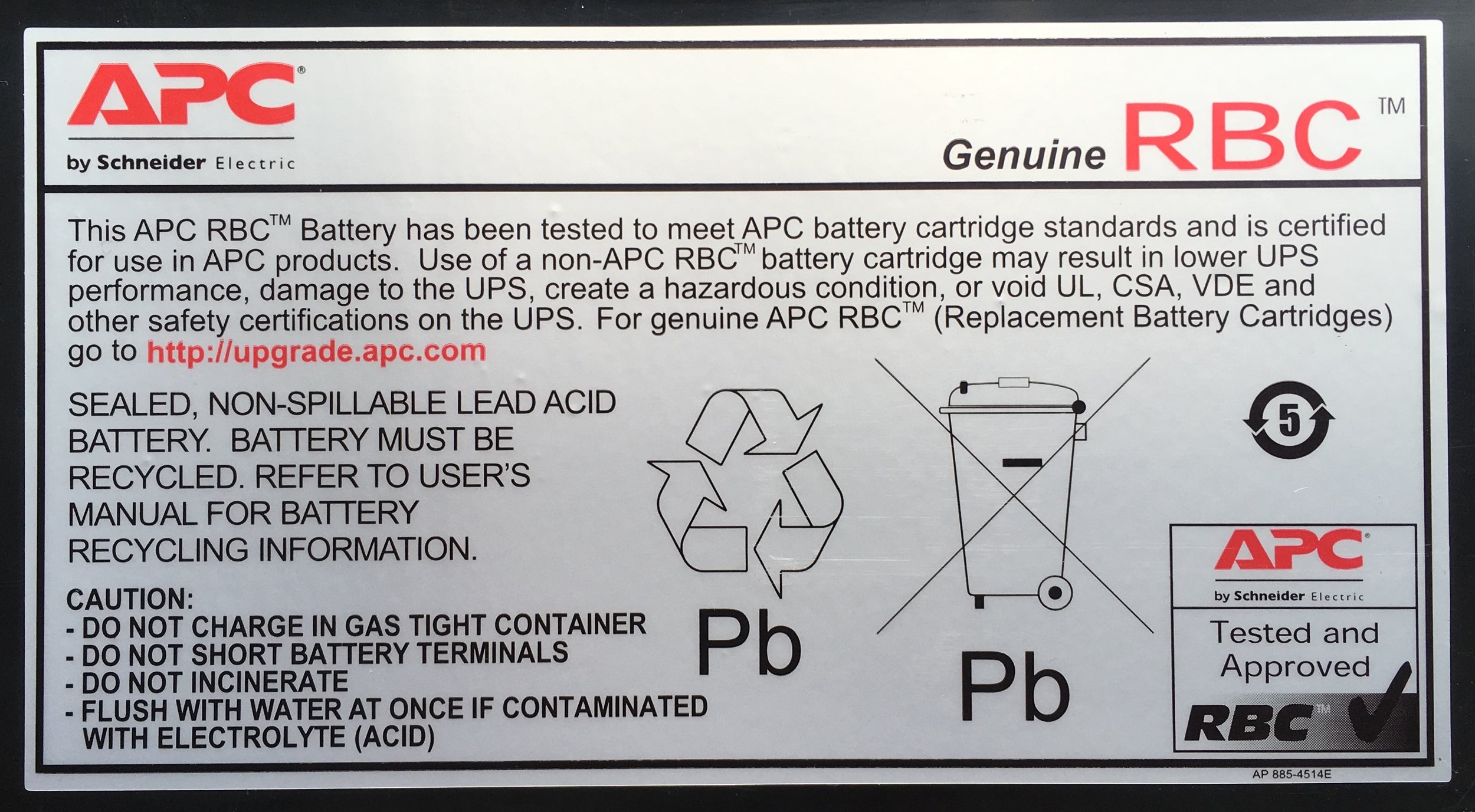 Batería De Reemplazo Apc Rbc24