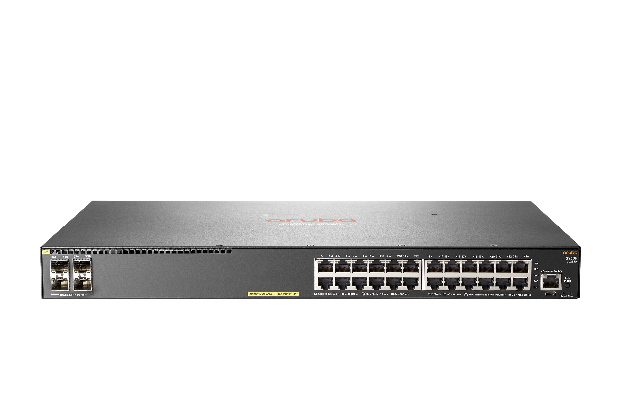 Switch Aruba 2930F 24G Poe+ 370W 4Sfp+ Plata