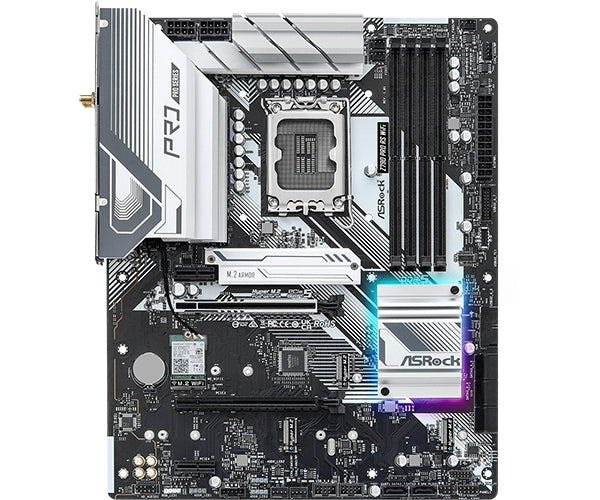 Mb Asrock Z790 Pro Rs Wifi/14Th 13Th 12Th Va Gen/Lga 1700/192 Gb Ddr5 7200Mhz/1 Pcie 5.0X16/1 Pcie 4.0X16/1 Pcie 3.0X1/8 Sata3/4 Hyper M.2 Gen 4X4/1 M.2 Key-E Wifi/7 Usb 3.2/8 Usb 2.0/2 Usb C