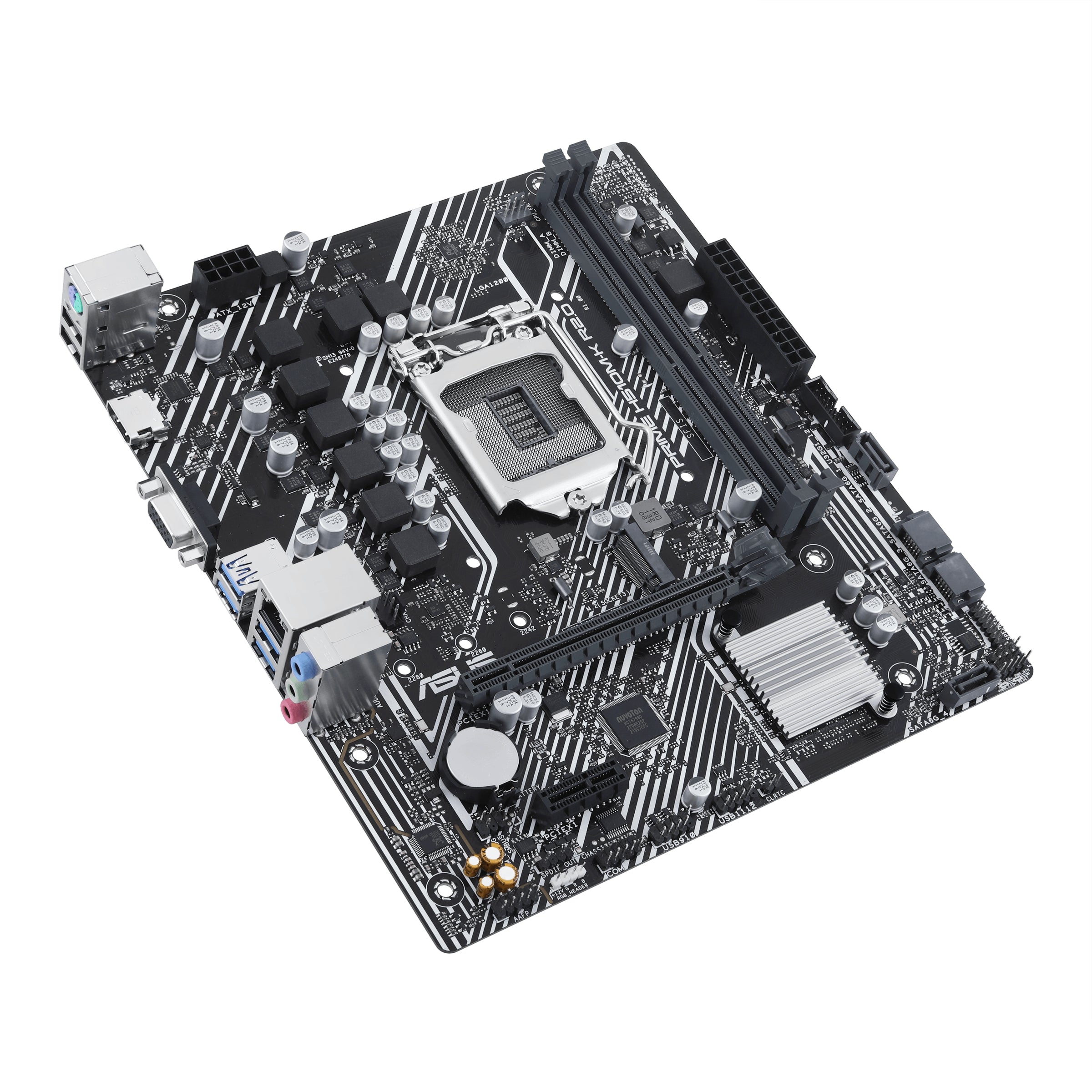 Motherboard Asus Prime H510M-K R2.0 Tarjeta Madre Micro-Atx S-1200 Intel H470 Hdmi 64Gb Ddr4 Para Intel- Listo Procesadores Intel® De 11A Y 10A Gen.