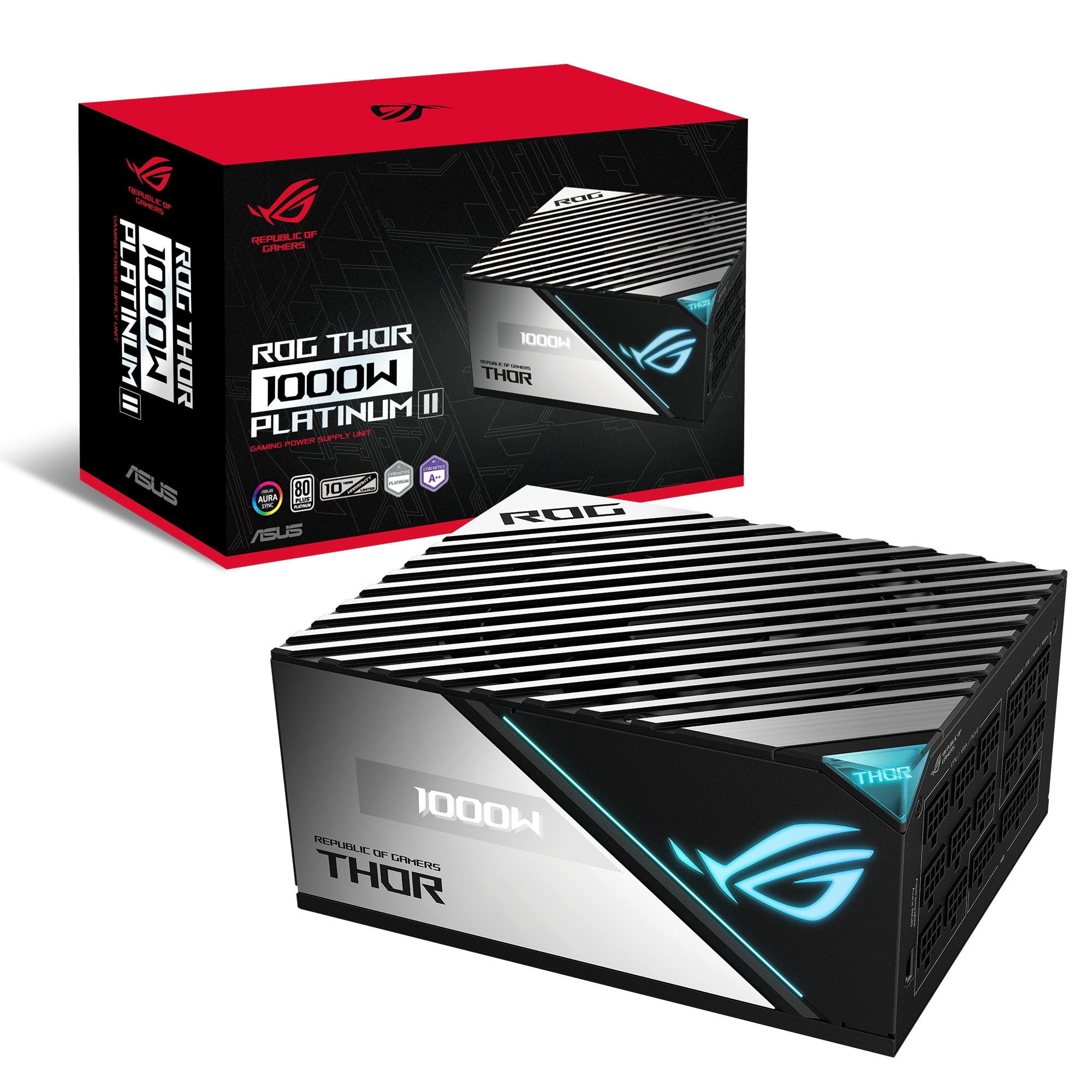 Fuente De Poder Asus Rog-Thor-1000P2-Gaming 1000W Platinum Ii 80 Plus