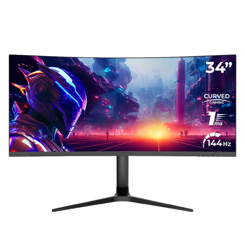 Monitor Gaming Balam Rush Mgx34C Pulgadas Curvo 144Hz Extreme Earth Low Blue Filter