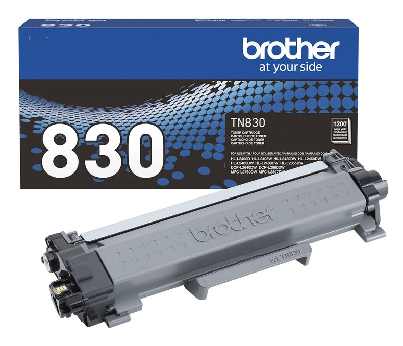 Cartucho Toner Brother Rendi Estandar Negro Hasta 1200 Pag (Tn830)