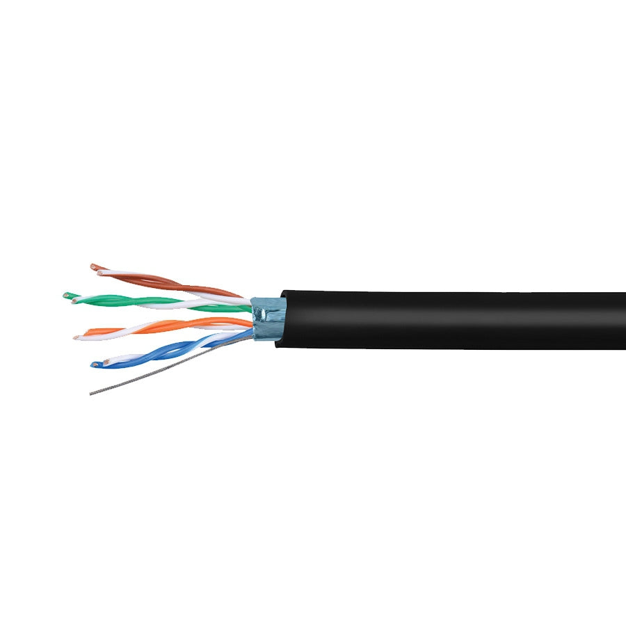 Bobina Utp Cat6 Condumex/Uso Exterior/ Relleno De Gel/4 Pares/ 23 Awg/100% Cobre/305 Mts/Aisla Polietileno/ Negro La Terminacin Recomendada Del Cable Debe De Ser En Jack Rj-45