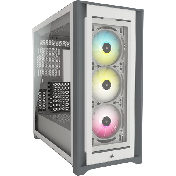 Gabinete Corsair Icue 5000X Rgb White Tg Atx Cc-9011213-Ww