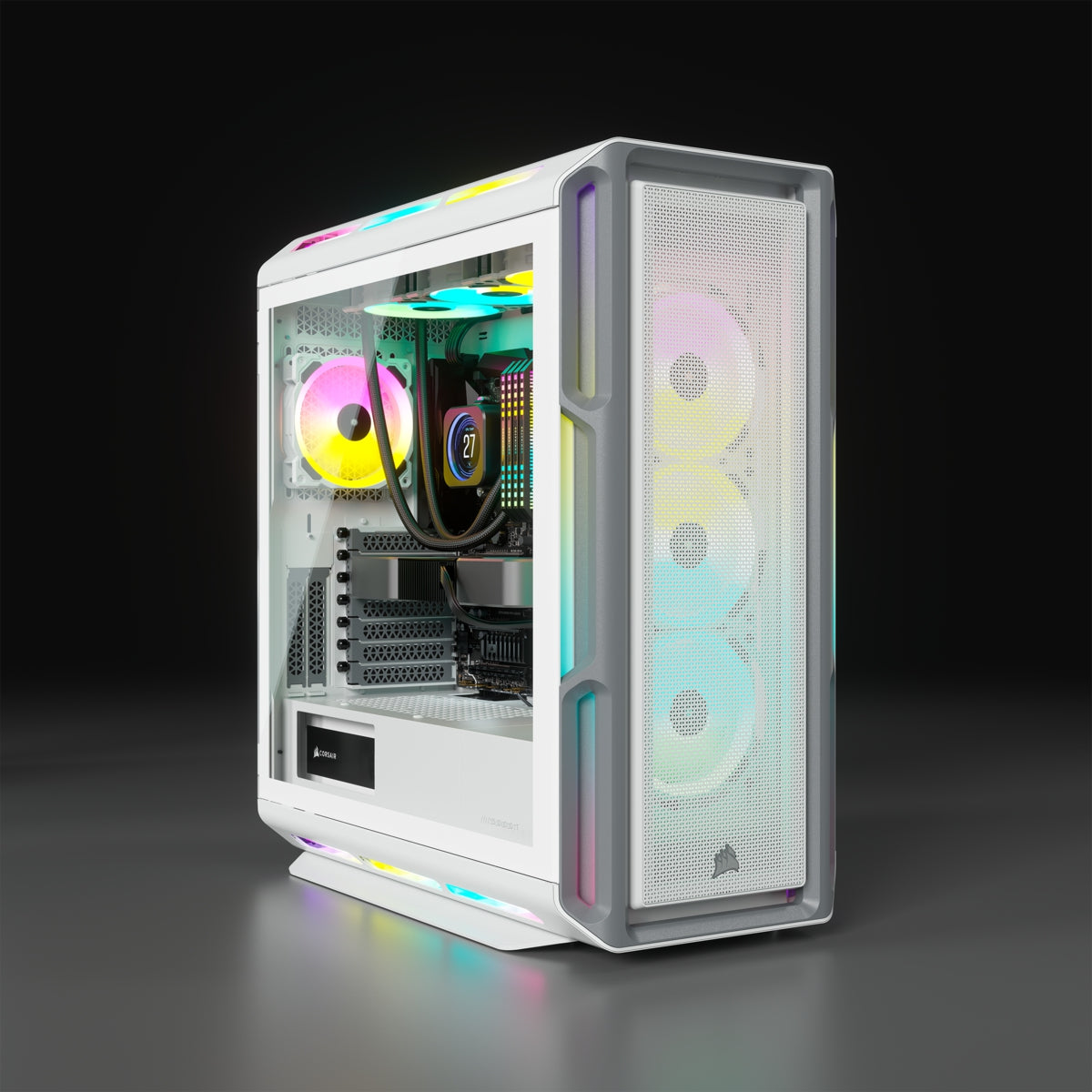 Gabinete Corsair Icue 5000T Rgb Tg, White Cc-9011231-Ww