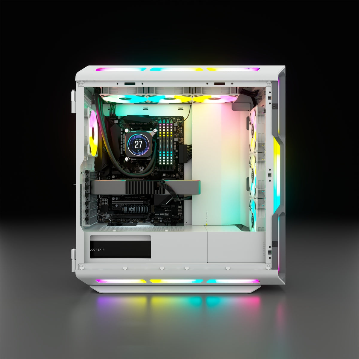 Gabinete Corsair Icue 5000T Rgb Tg, White Cc-9011231-Ww