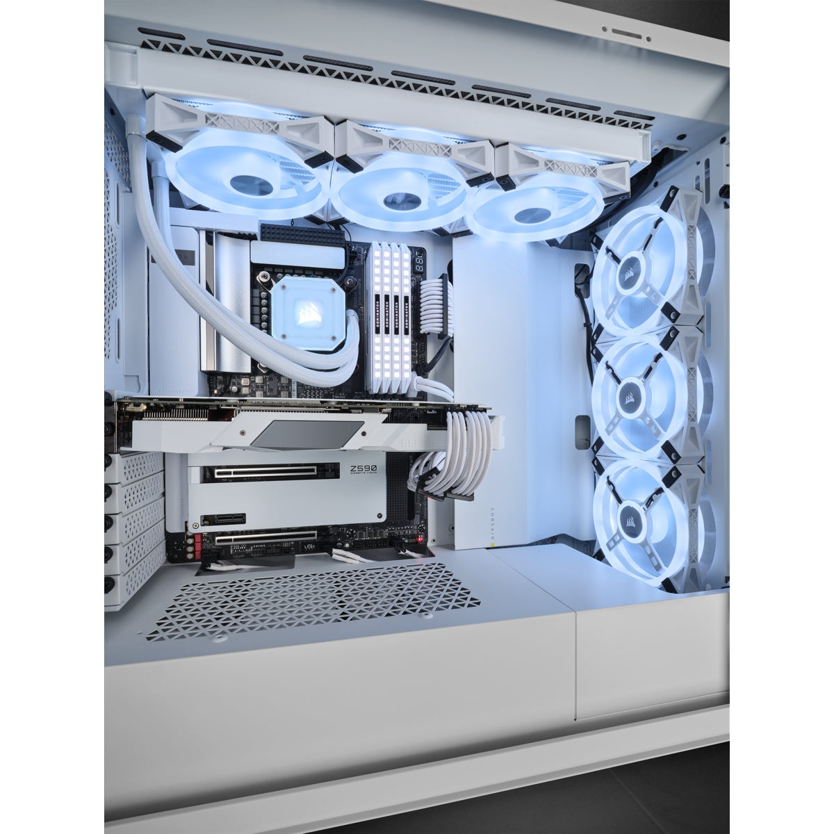 Gabinete Corsair Icue 5000X Rgb Se Tg, White Cc-9011233-Ww