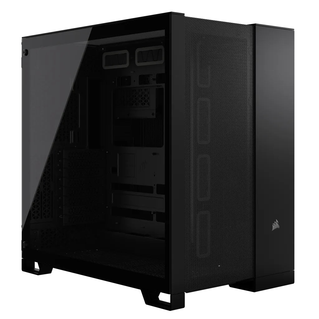 Gabinete Corsair Airflow 6500D/Negro/Semitorre/2 Camaras/Atx/Cristal Templado/Gamer (Cc-9011259-Ww)