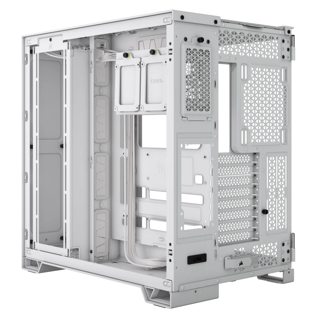 Gabinete Corsair Airflow 6500D/Blanco/Semitorre/2 Camaras/Atx/Cristal Templado/Gamer (Cc-9011260-Ww)