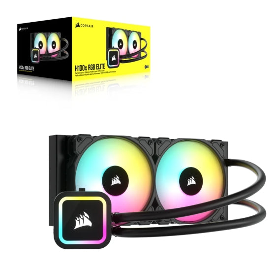 Disipador Con Enfriamiento Liquido Corsair Icue H100X /240 Mm/ S-1700 1200/Am5 Am4/ Rgb