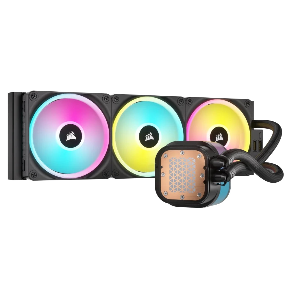 Disipador Con Enfriamiento Liquido Corsair Icue Link H150I Aio / 360 Mm/ S-1700 1200/ Am5 Am4/ Rgb