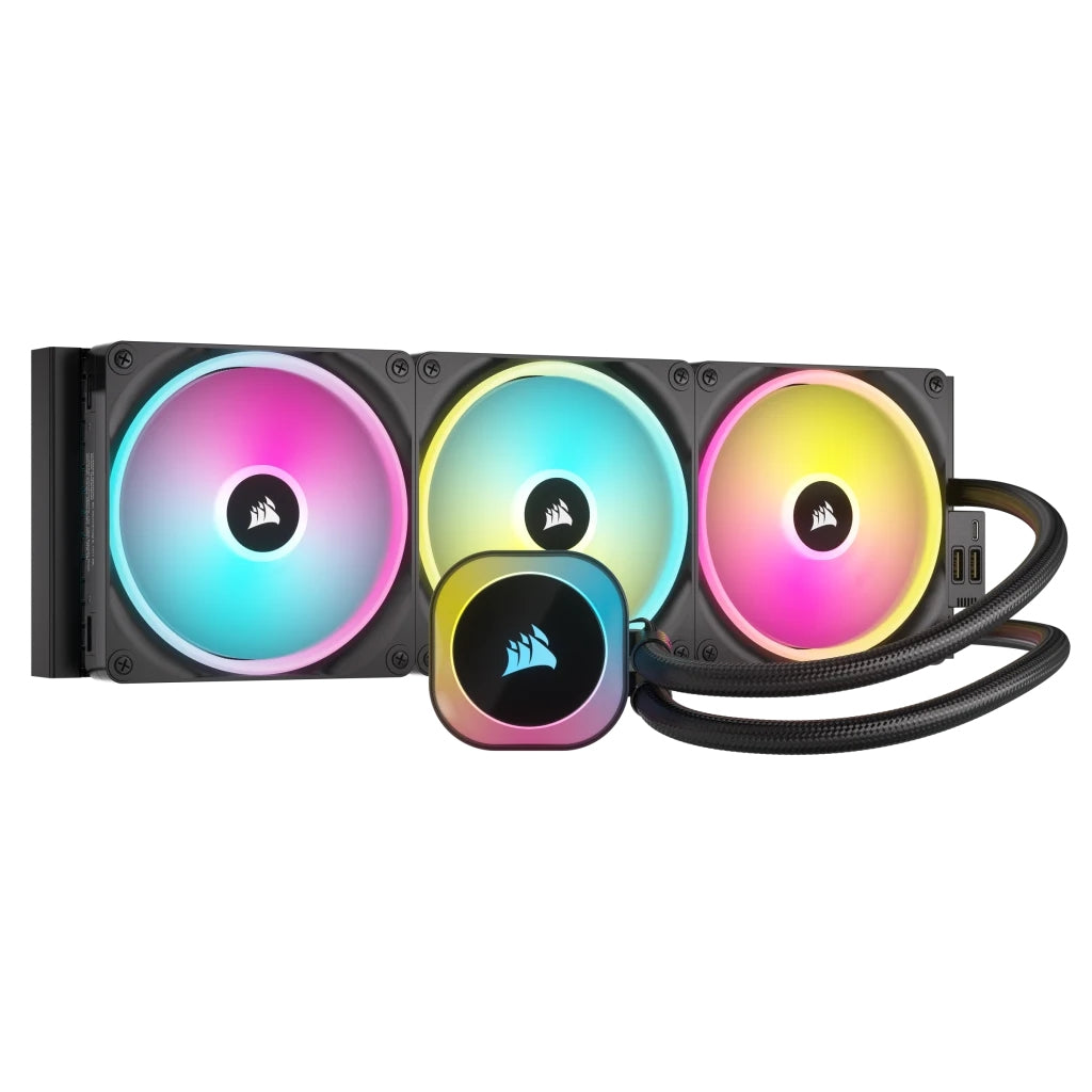 Disipador Con Enfriamiento Liquido Corsair Icue Link H170I Aio / 420 Mm/ S-1700 1200/ Am5 Am4/ Rgb