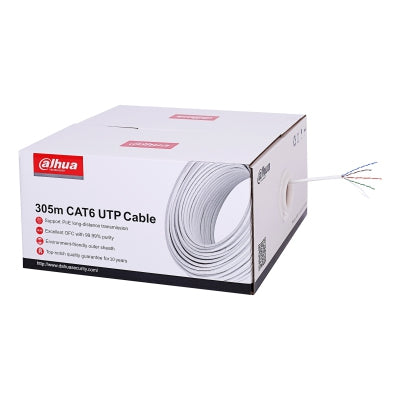 Bobina De Cable Utp 100% Cobre/Cat6/Interior(Dh-Pfm923I-6Un-C (White))