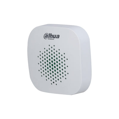 Sirena Inalámbrica Interior/ Dahua/ Dhi-Ara12-W2 / 105 Db +- 3 / 3 Niveles De Volumen / Led Indicador / Alarma De Batería Baja / Medición De Temperatura / Función De Salto De Frecuencia