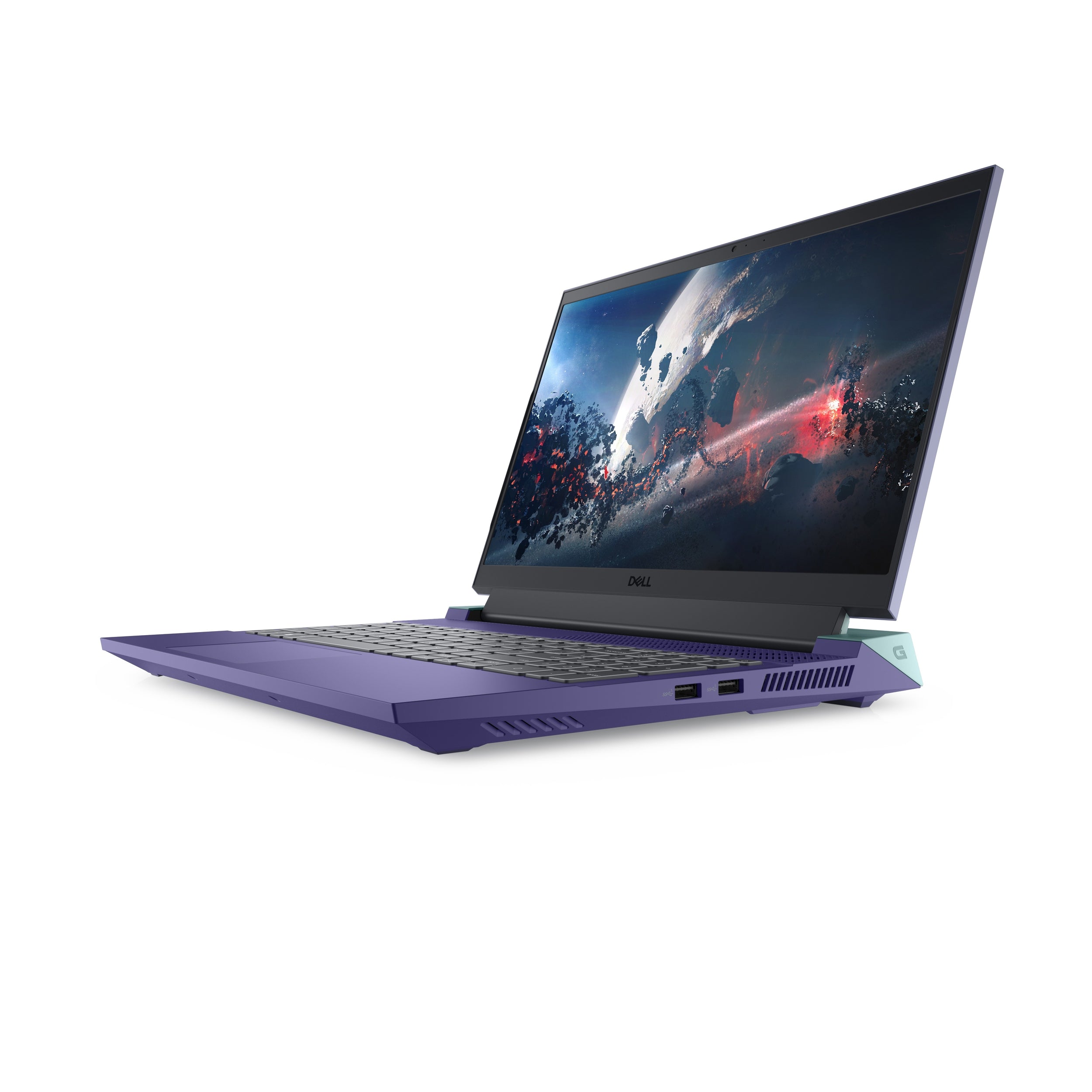 Laptop Dell G15 5530 | Gaming | Core I5-13450Hx, 16Gb, 512Gb | Rtx 4050 6Gb | 15.6 | Win 11 Home | Purple  And  Green | K9C4D |