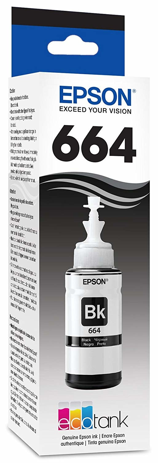 Cartucho Epson T664120-Al Negro