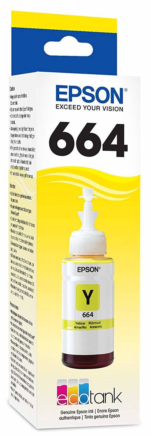 Cartucho Epson T664420-Al Amarillo