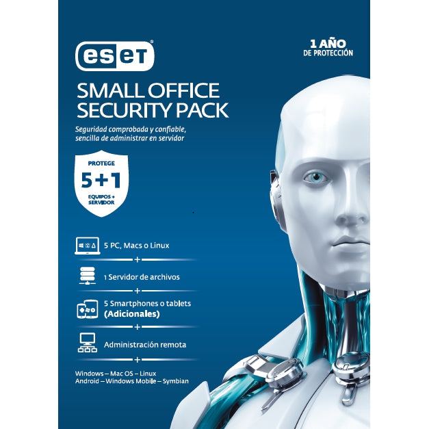 Antivirus Eset Small Office Security Pack Base 5 Licencias 1 Año(S) Español Caja