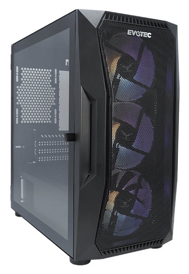 Gabinete Gaming Evotec Ev-1019 Seoul 3 Ventiladores Incluidos Usb 3.0