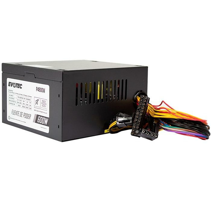 Fuente De Poder Evotec P4600W Negro Pc