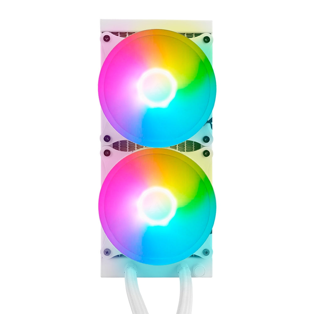 Enfriamiento Liquido Game Factor 2X120Rgb 250W 70 Cfm Blanco Lqg601 Wh