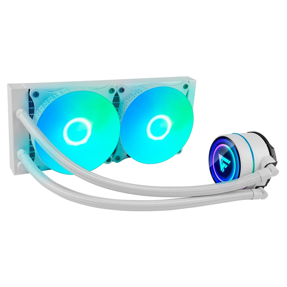 Enfriamiento Liquido Game Factor 2X120Rgb 250W 70 Cfm Blanco Lqg601 Wh