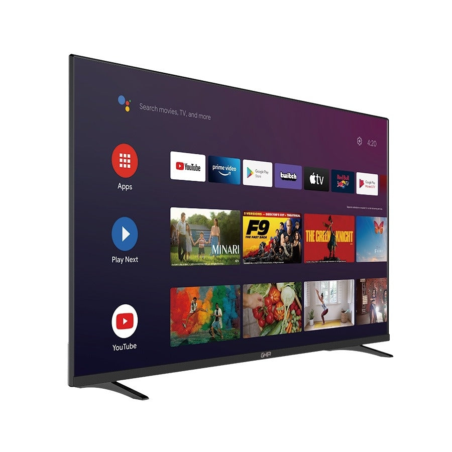 Television Smart Ghia Android Tv Certified 32 Pulg Hd Wifi/ Rj45 /2 Hdmi /2 Usb / Rca / Optico 60Hz