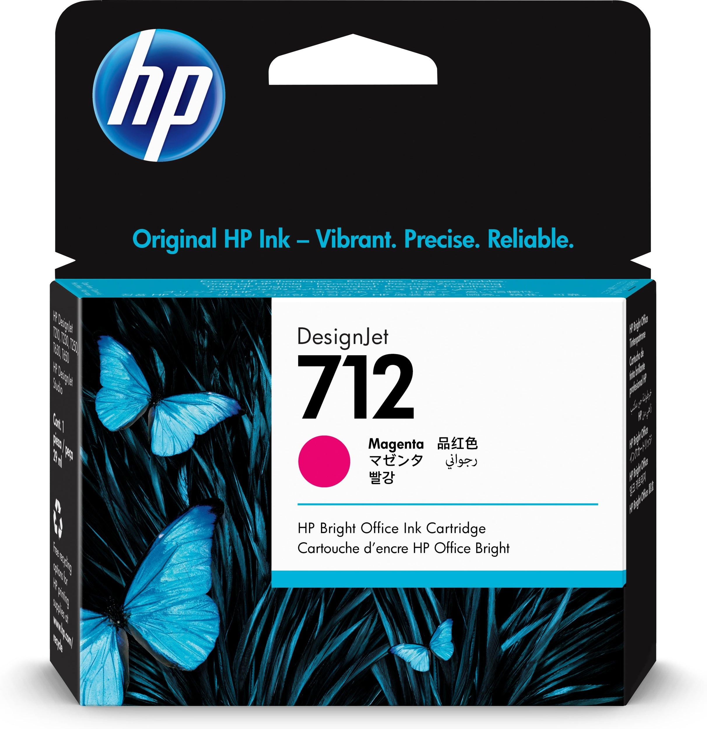 Tinta Hp 712 3Ed68A Magenta 29Ml