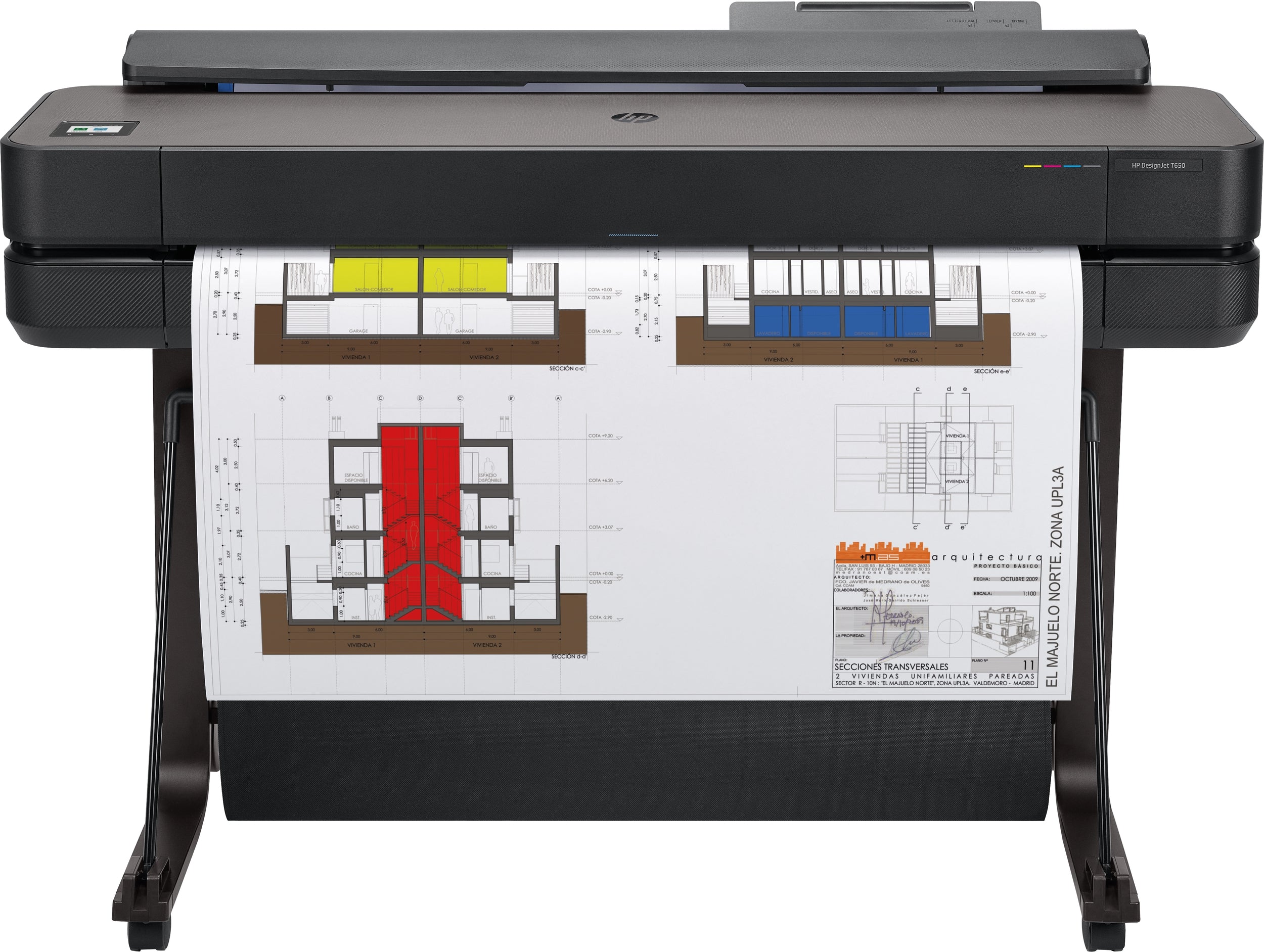 Plotter Hp Designjet T650 36In 2400 X 1200 Dpi 1024 Mb Inyección Tinta Térmica