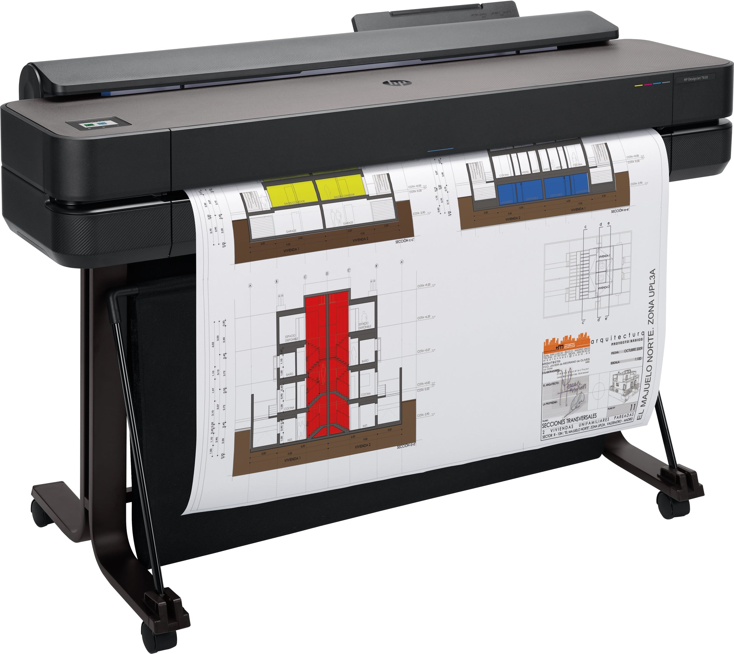 Plotter Hp Designjet T650 36In 2400 X 1200 Dpi 1024 Mb Inyección Tinta Térmica