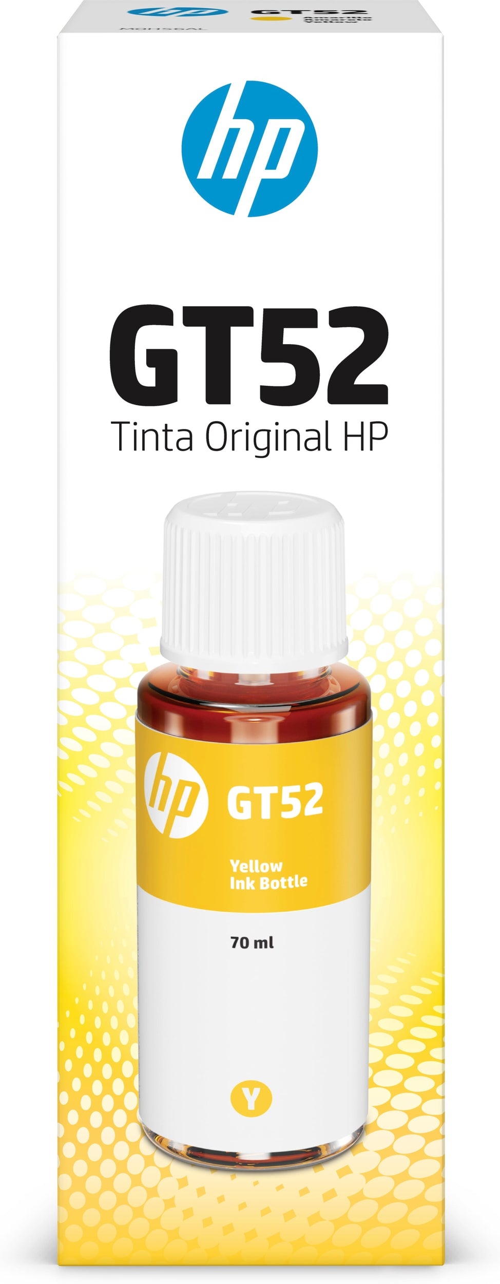 Botella De Tinta Hp Gt52 M0H56Al - Amarillo