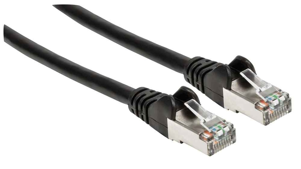 Cable De Red Cat6A S/Ftp Intellinet 313834 03 M Rj-45 Macho/Macho Negro