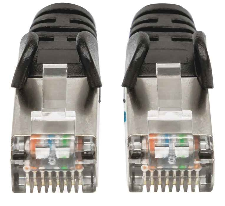 Cable De Red Cat6A S/Ftp Intellinet 313834 03 M Rj-45 Macho/Macho Negro