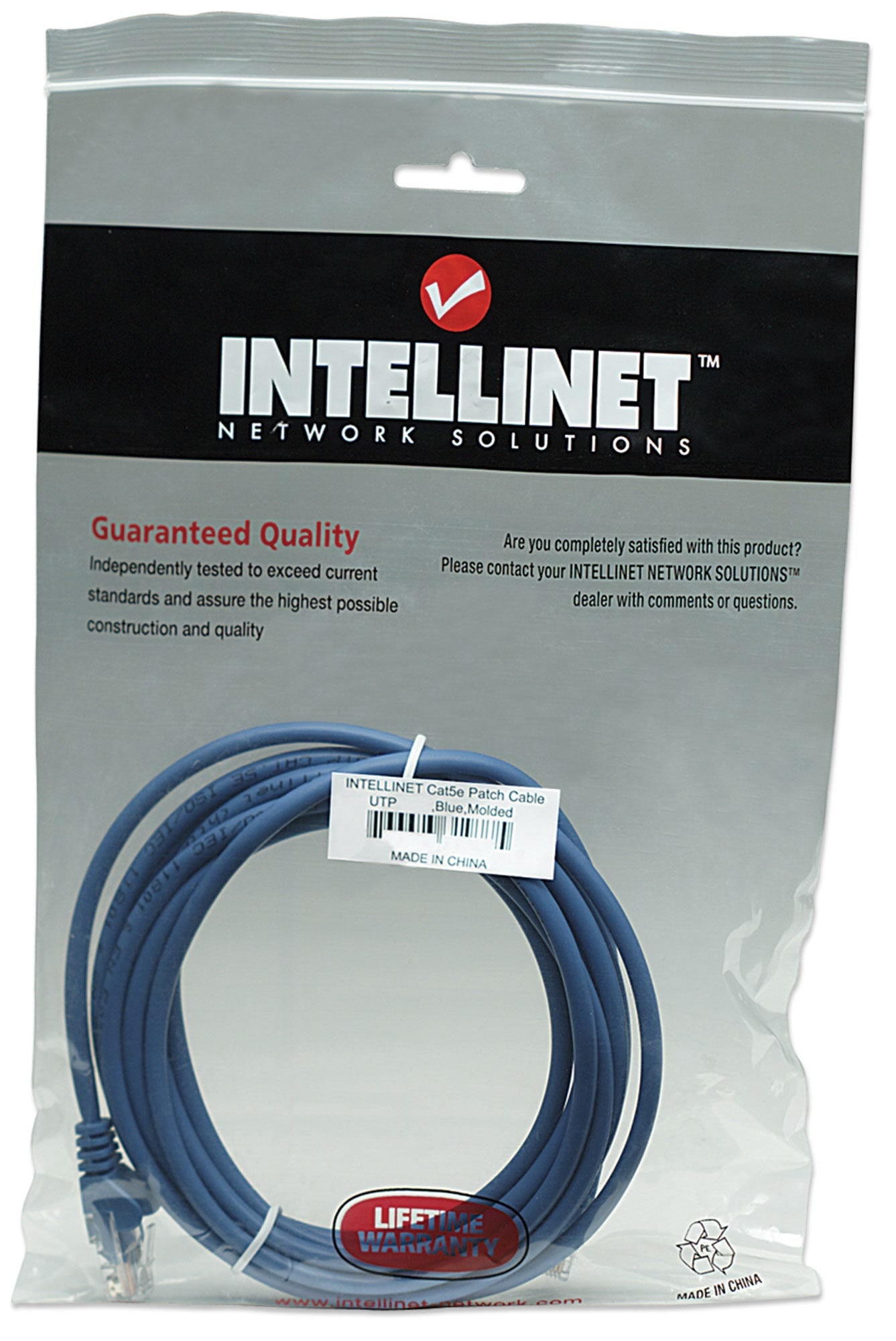 Cable De Red Cat5E Intellinet 318938 Patch 1.0M Utp Azul