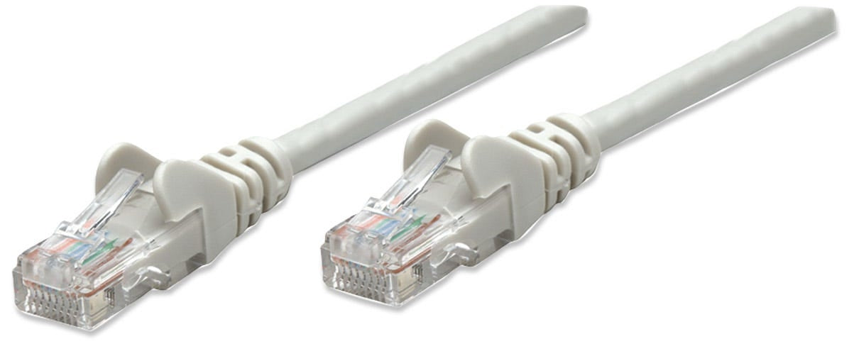 Cable De Red Cat5E Intellinet 319973 Utp 15.0M Color Gris; Contactos Baño Oro Para Una Mejor Conexión.